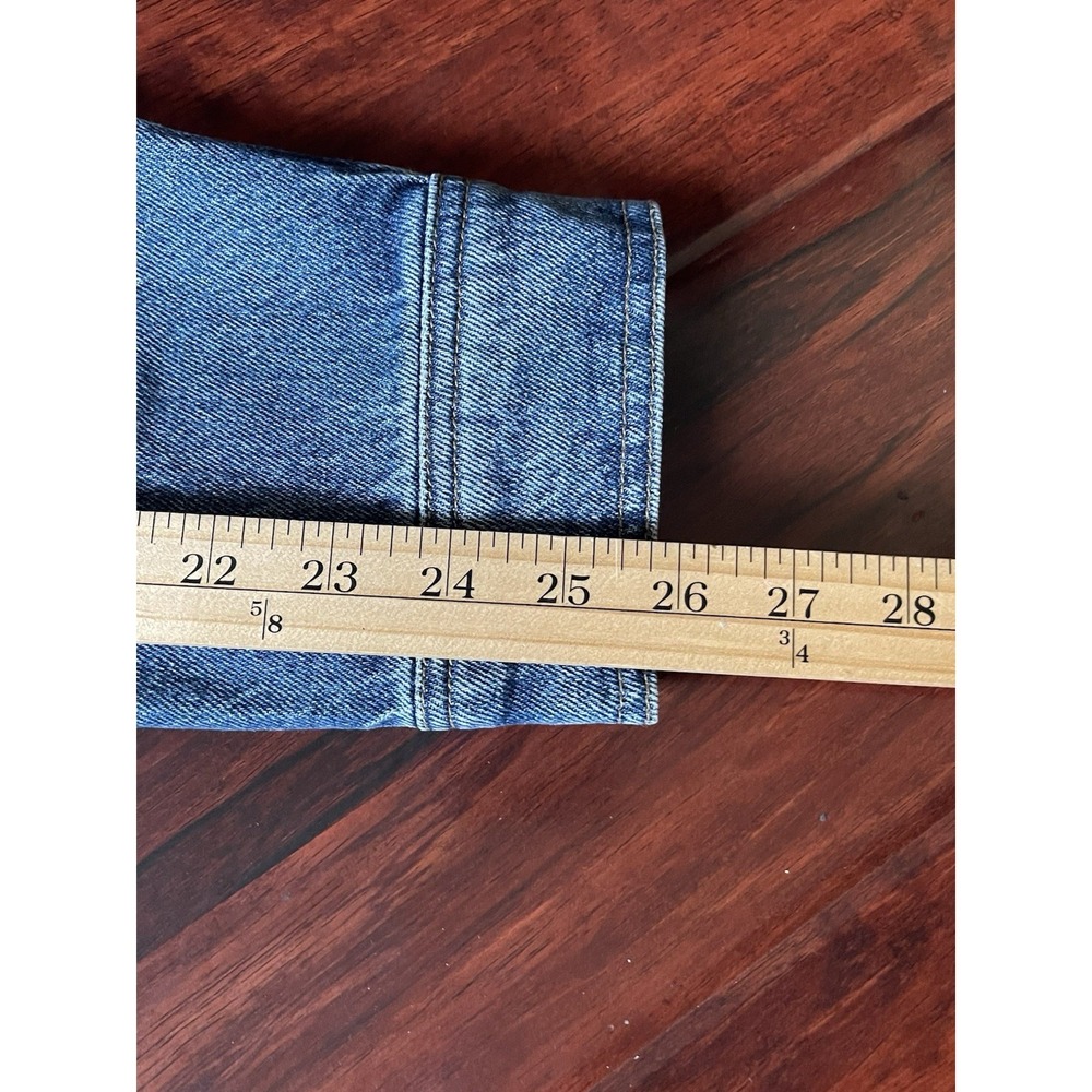 Madewell Chore Coat Blue Dark Wash Denim Vintage Inspired Fair Trade Women's XL - Picture 11 of 11
